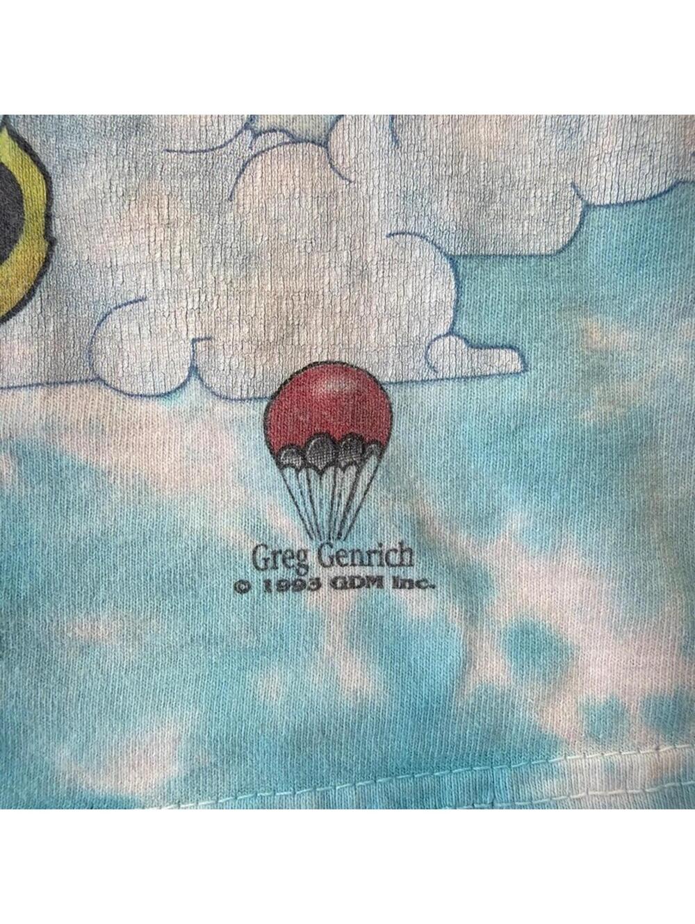 Liquid Blue 1993 Grateful Dead Parachuting Bears AOP T Shirt Size Large Cotton - Picture 4 of 9